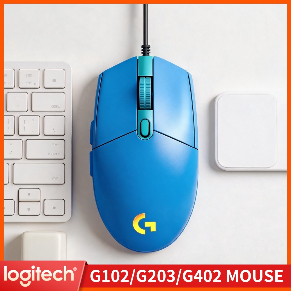 Logitech Mouse G203 - ماوس ألعاب لوجيتك G203 سلكي بأزرار
