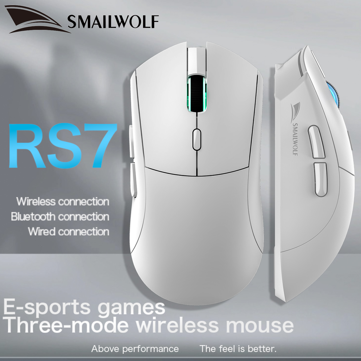 Logitech Mouse G203 - SMAILWOLF RS7 ماوس ألعاب لاسلكي يعمل