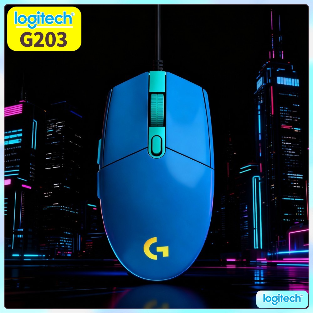 ماوس الألعاب السلكي لوجيتك G20 - مراجعة Logitech Mouse G203 وسعره