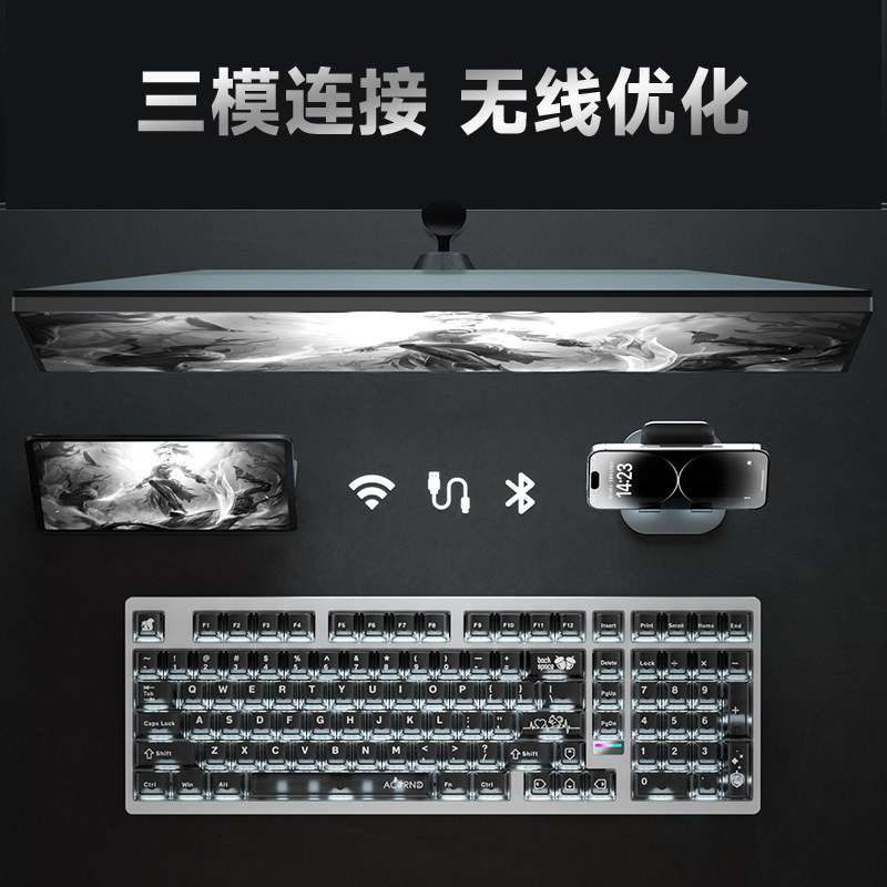 لوحة مفاتيح ميكانيكية لاسلكية  - مراجعة Esports Gaming Pc وسعره