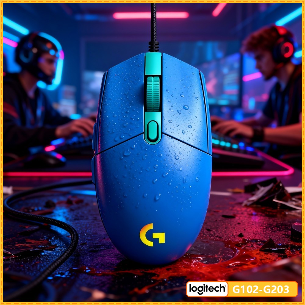 ماوس لوجيتك G203، سلكي بمنفذ U - مراجعة Logitech Mouse G203 وسعره