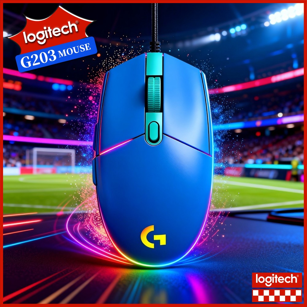 ماوس ألعاب لوجيتك G203 سلكي بإ - مراجعة Logitech Mouse G203 وسعره