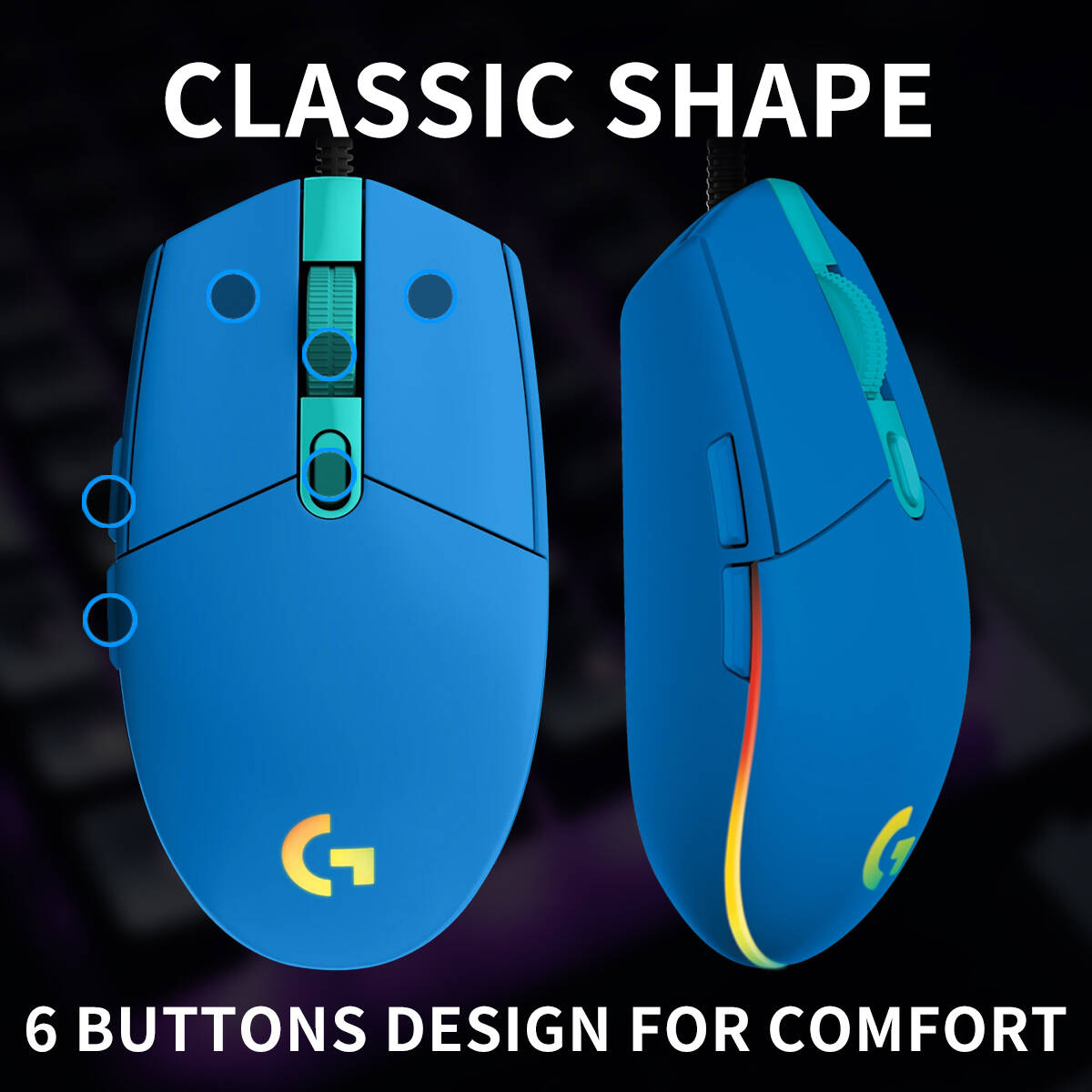 ماوس ألعاب لوجيتك G203 سلكي بإ - مراجعة Logitech Mouse G203 وسعره