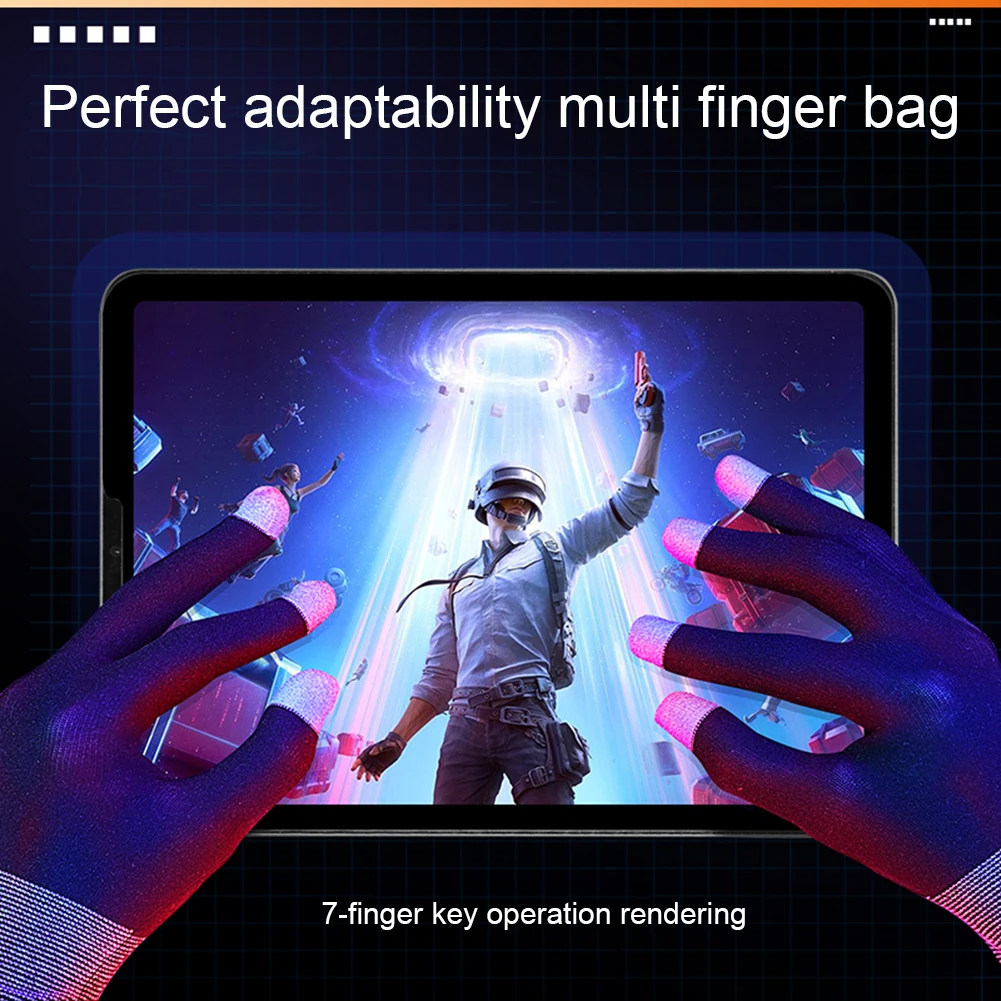 1 زوج لعبة اللعب قفازات حساسة  - مراجعة Esports Gaming Finger Sleeve وسعره